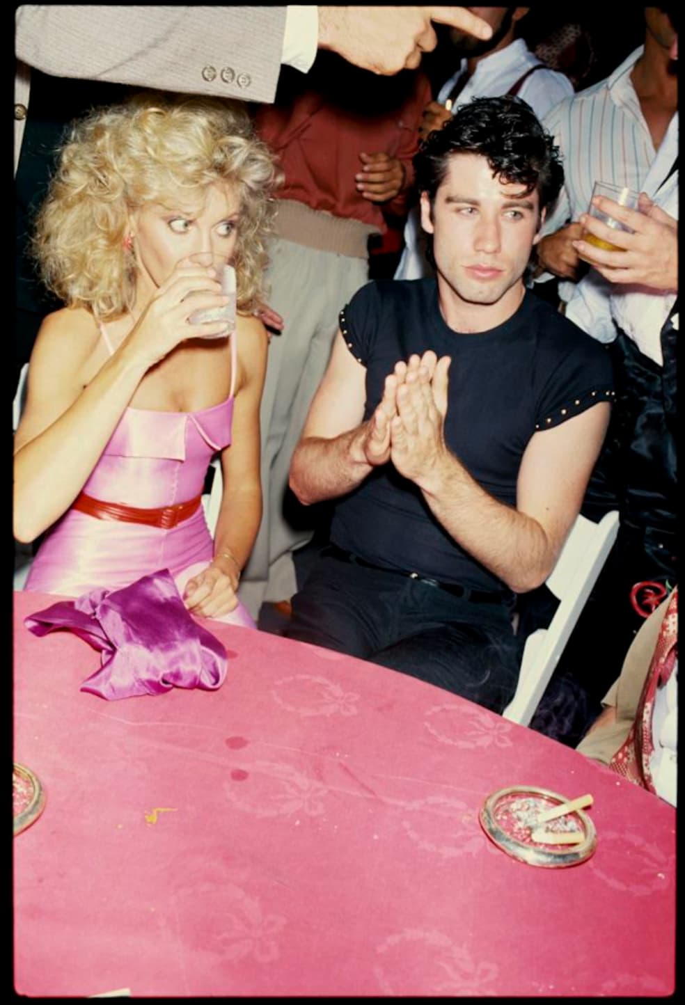 olivia newton john and john travolta grease premiere